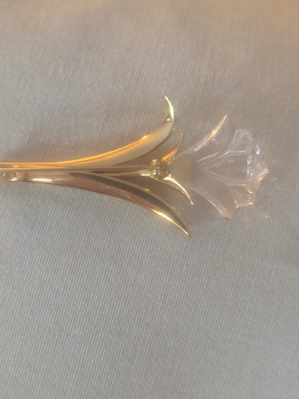 Swarovski  Gold Plated and Crystal Floral Brooch